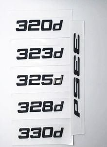 Black 316d 320d 325d 328d 330d 335d Emblem Numero posteriore Batti per lettere per 3 serie E90 E46 E91 E92 E93 F30 Accessori per auto6586728