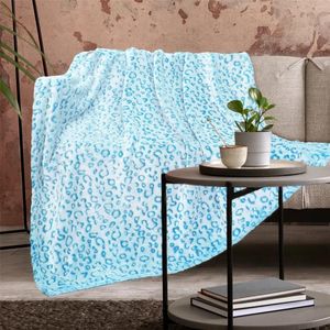Blankets Leopard Flannel For Beds Boys Girls Sleep Cover 3D Printed Throw Blanket Cozy Thin Travel Portable Quilts Drop
