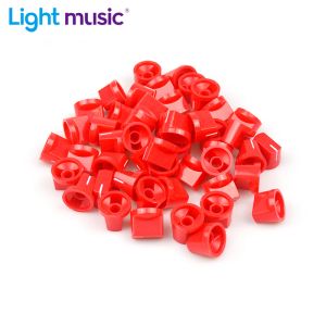 Kabel Großhandel 100pcs Kunststoff Flush Head Gitarre Knöpfe Knöpfe Ampere Verstärker Effekt Pedalknöpfe Gitarrenknob -Gitarrenteile