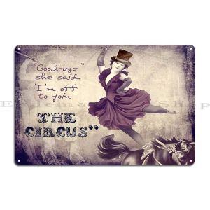 Av för att gå med i Circus Metal Plaque Cinema Club Pub Vintage Designs Tin Sign Poster