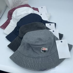 Unisex Designer Hats M Summer Bucket Hap Outdoor Exting Nie myć czapka do basenu stary duży, duży brzegowy kapelusz