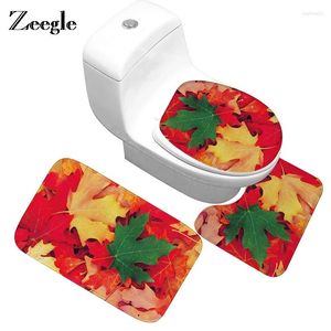 Tapetes de banho zeegle tapete banheiro tapete 3pcs conjunto de piso conjunto de tapete de banheiro absorvente chuveiro não deslizamento