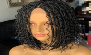 1403903920039039 Wigs trançados para mulheres negras Caixa de crochê resistente ao calor Bob Wig Wig African Synthetic Braidin2247742