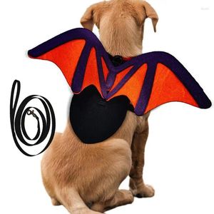 Dog Apparel Cat Bat Wings Costumes Felt With Leash Comfortable Pet Halloween Cosplay Party Dress Up For