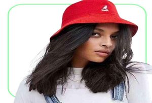 Мода Kangol Kangaroo вышивая бренд, рыбак, шляпа, куполовая полотенце, женщины 039 с ведром Hatt Panama Lady Cap Internet знаменитость Bob 7605279