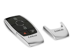 För Mercedes W212 W211 W210 W213 W205 W202 W203 W204 W177 C63 E63 S63 för AMG Logo Car Remote Nyckel Omslag Metal Shell5260254