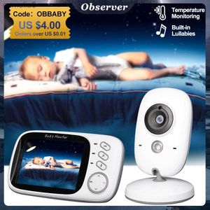 Baby Monitors VB603 Video Baby Monitor 2.4G Mother Kids Bidirectional Audio Night Vision Monitoring Camera med temperaturdisplay för babyartiklar C240412