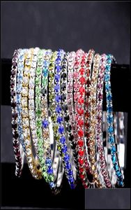 Tenis Bracelets Biżuteria Czecha CZ Kryształowa bransoletka dla kobiet mężczyzn Mężczyzn Cubic Cricon Party Wedding Hip Pop Aessories Drop dostawa 24263150