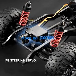 4WD SCHEDA ELETTRICA FOTTORICA PROFESSIONE PROFESSIONE ELETTRICE RC 1:16 Gruppo di illuminazione simulata PVC Shell Steer Motore Remote Control Truck Model