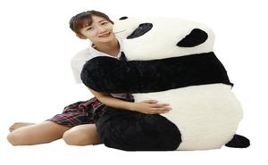 Dorimytrader Giant 90 cm Lovely Soft Fat Panda Plush Toy 35039039 Big fylld Animal Panda Doll Cartoon Pillow Baby Present D9160362