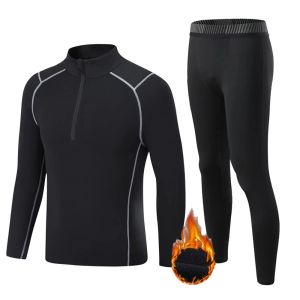 Set Sports Sports Second Skin Gym Sweat Running Shirts Leggings Black Kids Fleece Termal Werewwear Top Top Sport Awear