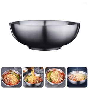Dinnerware Sets Double Layer Stainless Steel Bowl Child Salad Soup Bowls With Lids Kitchen Gadget