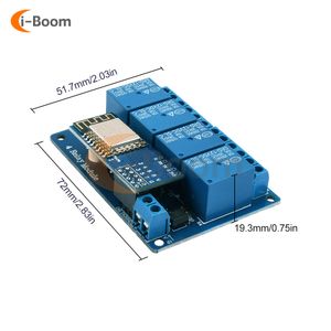 DC 5V 12V 4 8ウェイWiFiリレーモジュールARDUINO 4 8チャンネルリレーモジュールオプトカプラーリレー出力を備えた高レベルトリガー