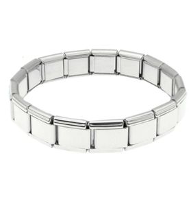 イタリアのリンクstainlsスチールモジュラーブレスレット18pcsリンクイタリアのチャームbracelet1915997363