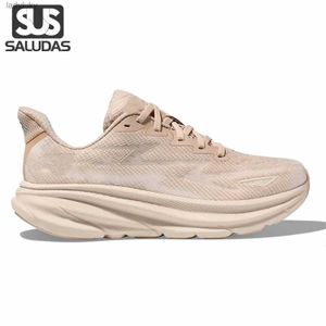 Athletic Shoes Saludas Clifton 9 Running Shoes Thick Sole Elastic Lightweight Road Jogging Tennis Shoes Mens and Womens Marathon Running Shoes C240412