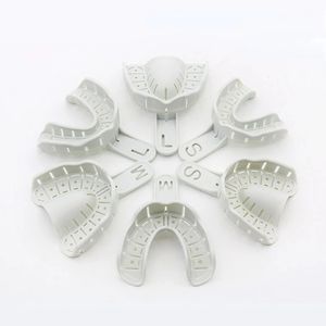 Dental Impression Plastic Trays Without Mesh Tray Dental Care Teeth Holder Dental Materials Supply For Oral Tools