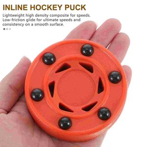 1 Pack Roller Hockey Game Puck Inline Street Hockey Puck with Rollers Shot Hockey Puck
