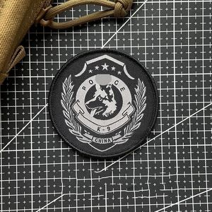 German Shepherd Embroidered Patch Morale Badge Reflective Hook&Loop Patches K9 Tactical Dog Badge Military Fans Backpack Sticker