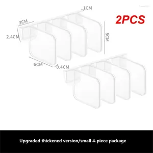 キッチンストレージ2PCS冷蔵庫の分割クリッププラスチックの品揃え再利用可能な調整ボトル缶バッグの耐久性ガジェット