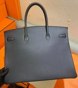 Marka çantası tasarımcısı totes40cm adam çanta özel İtalya Togo deri tamamen el yapımı kaliteli balmumu hattı dikiş toptan fiyat hızlı teslimat
