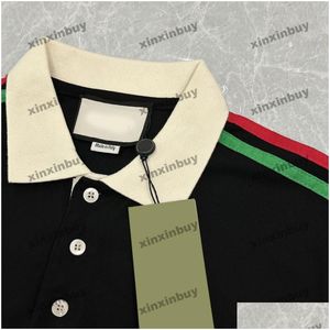MENS Plus Tees Polos Xinxinbuy Men Designer T -Shirt 2024 Italia 1921 Lettere ricamo di cotone a maniche corte donne grigia blu nero otch3