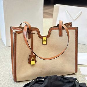 Chic large designer bag ce tote bag women totes Luxury handbag Ladies Fashion Classic solid color shopping bag with Lock 230715