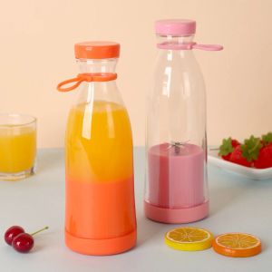 Entsafter 6 Klingen tragbarer Entsafter Tasse Fruchtsaftbecher USB wiederaufladbar Smoothie Fruchtmixer Flasche Shake Tasse Mini Elektromuicer Mixer