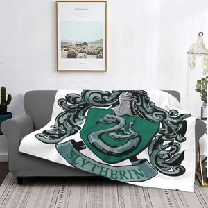 Blankets Blason Serpentard 516 Blanket Bedspread Bed Plaid Beach Cover Linen Cotton Receiving