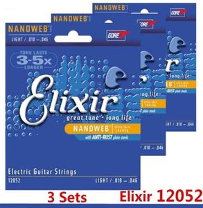 3Sets Musical Instruments 010046 Nanoweb 12052 Electric Guitar Strings Guitar Parts6371343