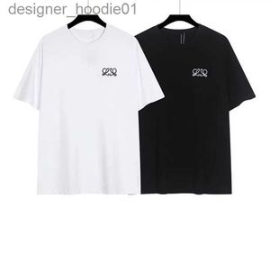 Men's T-Shirts Mens T Shirts Oversized Mens Designer T-shirts Chest Letter Laminated Print Short Sle Embroidery Fitness Shirt Summer Cotton Tops C240412