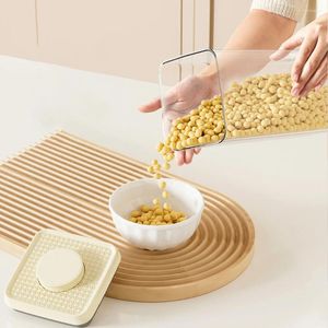 Bottiglie di conservazione Fresimo quadrato Farina di gemelli in plastica Sugars Contenitore Snack Sealing per Cucina Home