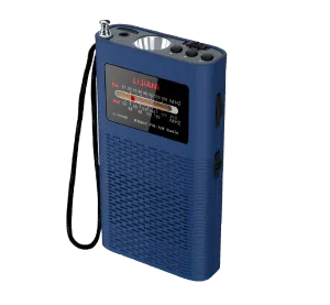 Giocatori Radio portatile AM/FM/MP3 Player con torcia da 2200 mAh a batteria, antenna lunga migliore accoglienza, transistor più duratura