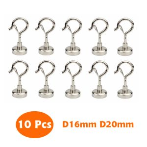 Keychains 10 Pcs Magnetic Hook New Arrival Elastic Hook Press Household Magnetic Wholesale Ndfeb Strong Magnet Keychain Magnet Hook