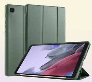 Tablett PC -fall Väskor för Samsung Galaxy Tab A8 A 7 A7 Lite X200 T225 2022 Fall Folding Stand Magnetic TPU -täckning för Funda W2210206095760
