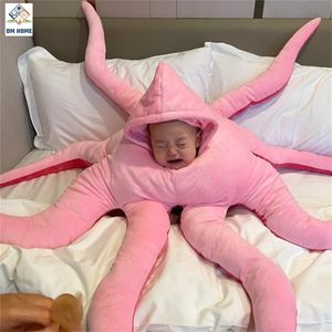 Grande cuscino di polpo puscolo animale carino bambino oltopus obsable cuscino da tocco jumbo peluche cuscini di compleanno faccenda regalo