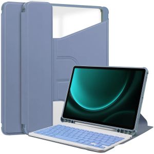 Samsung Galaxy Tab S9 FE Plus Case 2023タブレットケースフリップスタンドギャラクシータブS9 FEのキーボードシェルプラスのケースのケースペンスロットカバー付き