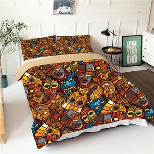 Bedding Sets 3d Comforter Different Masks Pattern Double Bedspread With Pillowcases Individuality Home Textiles