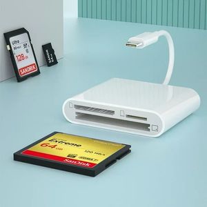 3-in-1タイプCアダプターTF CF SDメモリカードリーダーUSB Cカードアダプター用MacBook Huawei Samsung Xiaomi OTG Writer Compact Flash