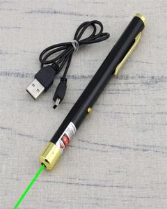 BGD 532NM 녹색 레이저 포인터 펜 빌드 된 충전식 배터리 USB 충전 LAZER POINTER OFFICE 및 TEACHER336D7242605