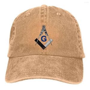 Kulkapslar svart vit blå baseball mössa män hattar kvinnor visir skydd snapback frimuron guld fyrkant kompass