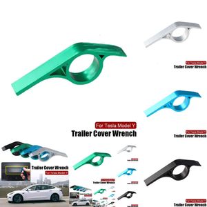 1st Trailer Wrench Hitch Cover Removal Tool för Tesla Model Y Dålig Rust Corrosion Resistant Car Accessories Ny