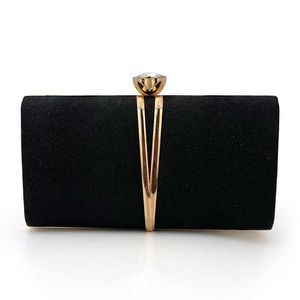 Ladies Evening Bag elegancka i elegancka torba bankietowa prosta ręcznie inkrustowana ręcznie modna modna łańcuch single