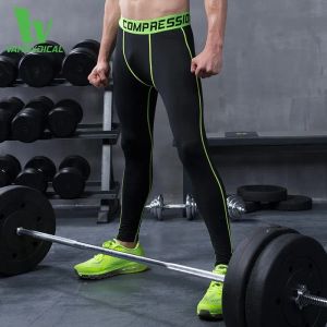 Byxor mäns komprimering leggings som kör byxor snabbt torrt andas gymträning fitness jogging byxor träning byxor sportkläder