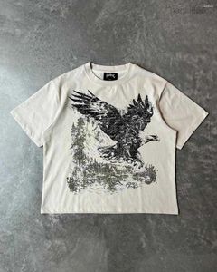 Tamis as camisetas harajuku impressão de grandes dimensões madeireiras grunge graphic pro escolha gótica gótica y2k tops