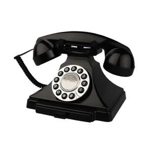 Telefon przewodzony, retro telefony stacjonarne do domu, telefon staro -mody z głośnym dzwonkiem dla seniorów, klasyczny telefon z antykami