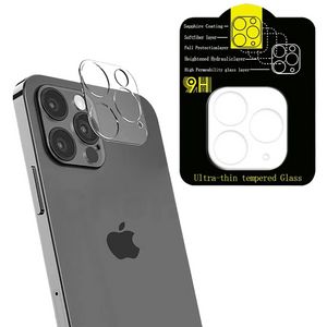 2024 3D HD Clear Scratch Resistant Bakkameralinsskydd härdat glas med flashcirkel för iPhone 14 13 12 Mini XS 11 Pro Max XR 7 8 Plus
