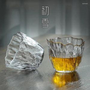 Kieliszki do wina japońskie kwiaty mrozy młotek herbaty filiżankę płatka płatek sake szklany samica piękna sztuka whisky kubek herbaty