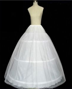 Women 3 Hoops Bridal Petticoats For Ball Gown Underskirt Bride Wedding Dress Skirt Lining Elastic Waist Crinoline Skirt Adjustable2333129