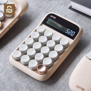 Shaves YouPin Lofree DOT mecânico Bluetooth Calculadora sem fio numérico Teclado numérico Multisistema de calladores de teclado de retroilumação compatível