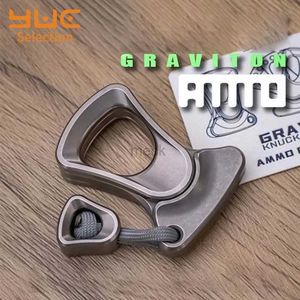 Zabawka dekompresyjna Yuc Fidget Slider Obrona mosiężna Knuckles Titanium Palce Rękaw amunicja Magnetyczna zabawka Outdoor Survival Narzędzie okno Wisiant 240413